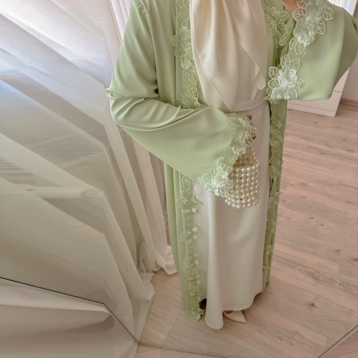 MQ276  Plain Single-Piece Outerwear Patchwork Floral Embroidery Casual Women Clothing