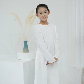 LR782 Abaya para niños con borlas bellamente bordadas BABY ABAYA abaya