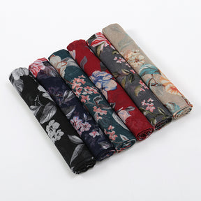 VS589 printed voile hijab scarf