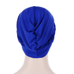 TJM-短辫 plain hijab turban hat