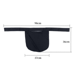 NA16-012  Black lace-up sun mask and hijab cap 2 pieces minimum order