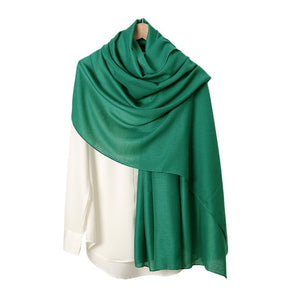 VS814 New retro solid color cotton and linen scarf for women