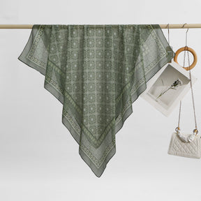 SM013  110*110cm Printed Voile Sun-Shading Square Scarf