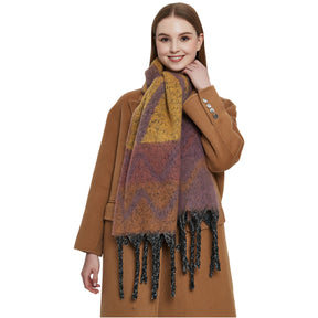 JH-TH13 loop yarn Wavy grain winter scarf