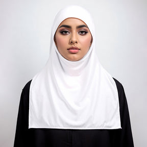 MSL095 Crystal hemp face covering solid color hijab cap