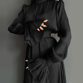 LR804  Spring Summer Belted Party Dress