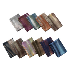 VE134  Ethnic Rainbow Tie-Dye Crinkle Rayon Hijab