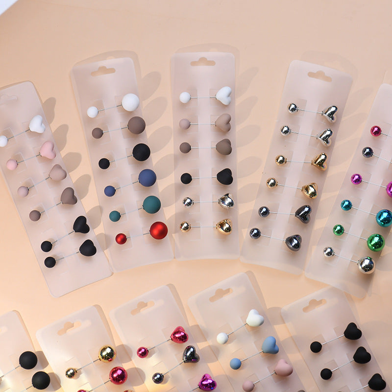 GR632044  Pearl buckle double-ended needle hijab buckle