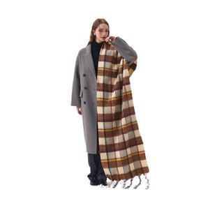 2023-08-31 Plaid stripe winter scarf