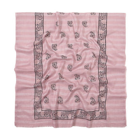 VS573 cashew printed cotton and linen hijab scarf