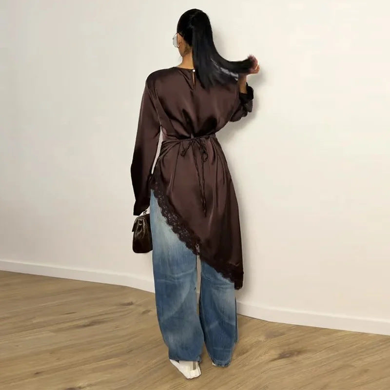 T04  Casual Fashion Slim Fit Abaya Long Dress