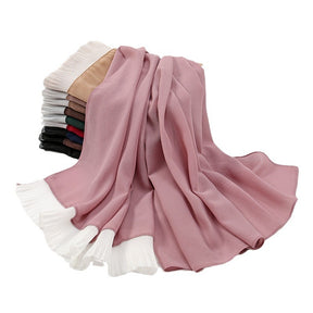 YW268 plain chiffon hijab scarf