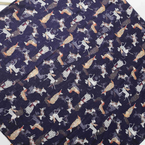 JY240601   Dalmatian printed silk scarf