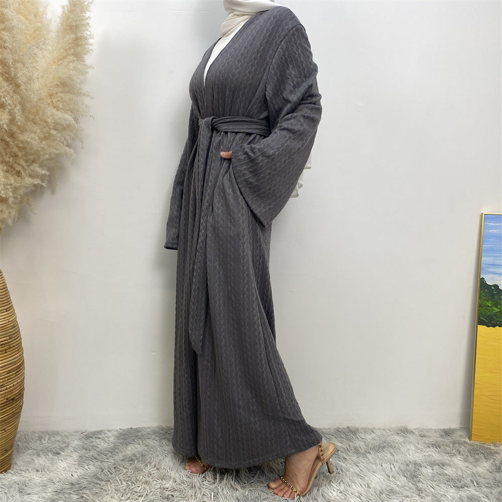 1955-1  Minimalist Knit Sweater Cardigan for Fall & Winter