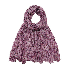 VS660 pleated printed hijab scarf