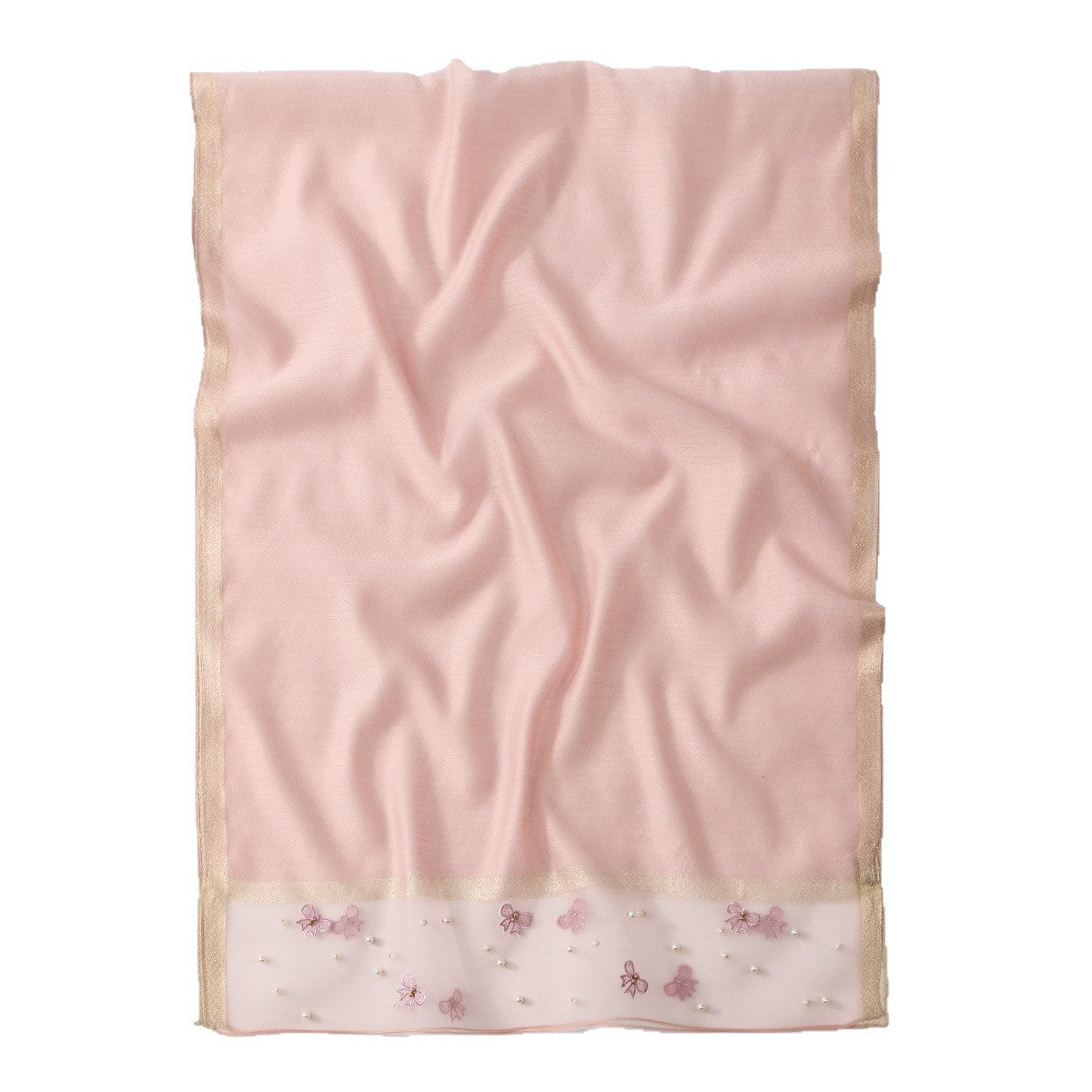 MZ070,71,72  Organza Pearl-Studded Women’s Sun Protection Scarf