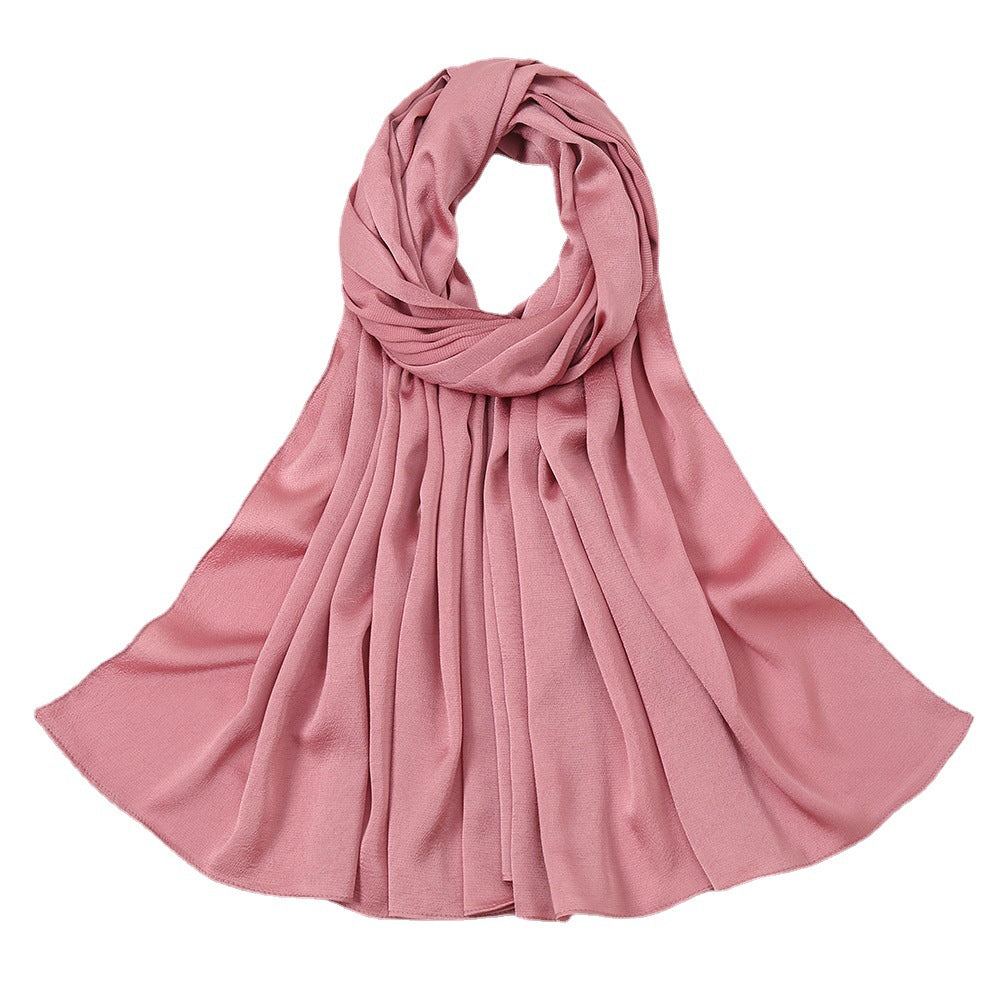 YW203 plain bubble satin hijab