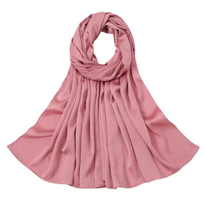 YW203 plain bubble satin hijab