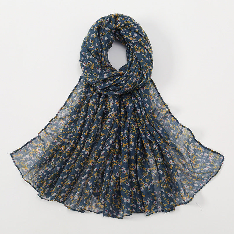 VS631 printed voile hijab scarf