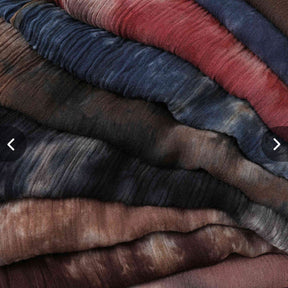 SS008  Modal Dreamy Tie-Dye Short Tassel Crinkle Hijab
