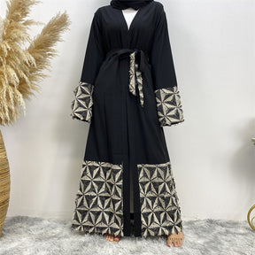 1765 spliced muslim abaya dress