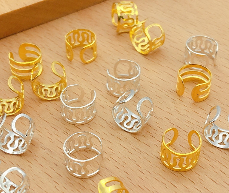 TX001  Hijab Decorative Iron C Hair Extension Ring