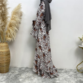 6380 printed abaya dress