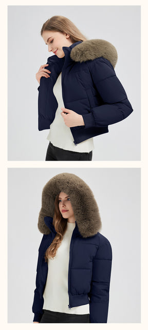 523  Women's Short Slim Winter Cotton-Padded Jacket Coat