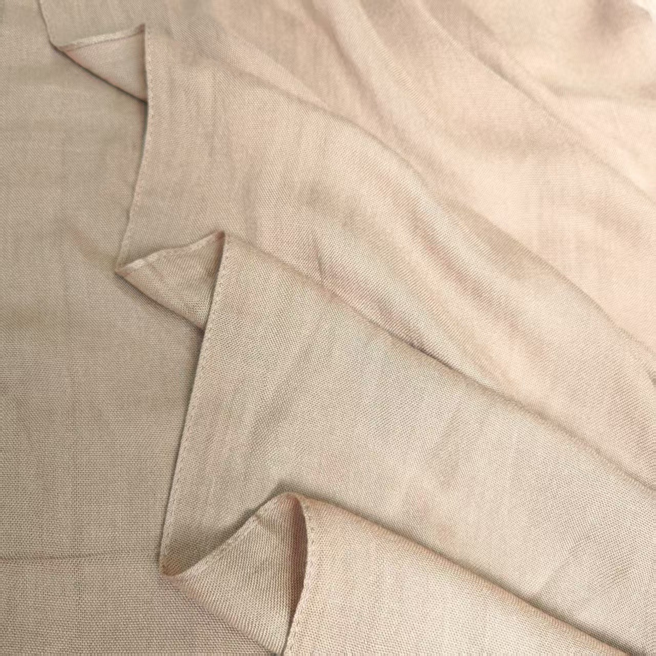 WJ002  30S Modal Breathable Plain Single Stitch Hijab