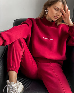 M1051  Women's New Spring Printed Sweatshirt 2-Piece Set