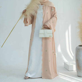 LR881  Elegant Floral Embroidery Lace Cardigan