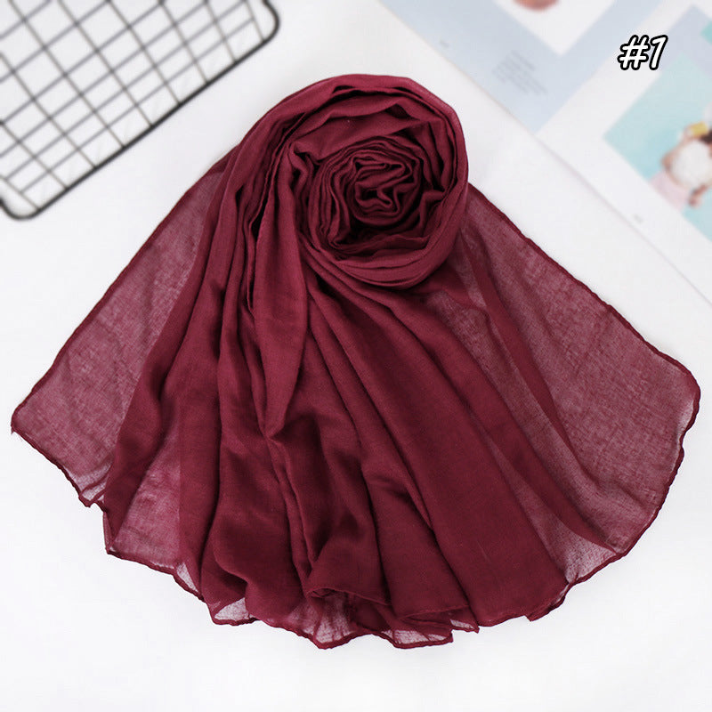 YW86 plain TR cotton hijab