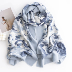 FH23-5378 Polyester rose print scarf hijab  scarf  printed scarf