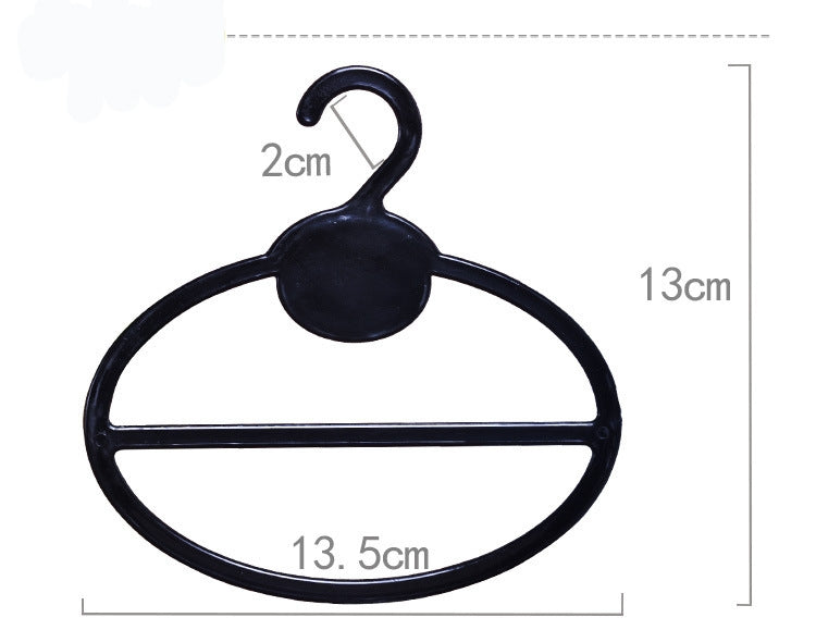 5005#13cm  Scarf Holder Plastic Oval Display Hook