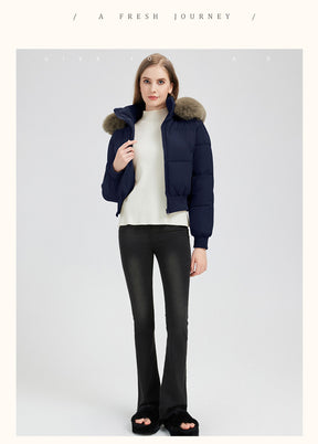 523  Women's Short Slim Winter Cotton-Padded Jacket Coat