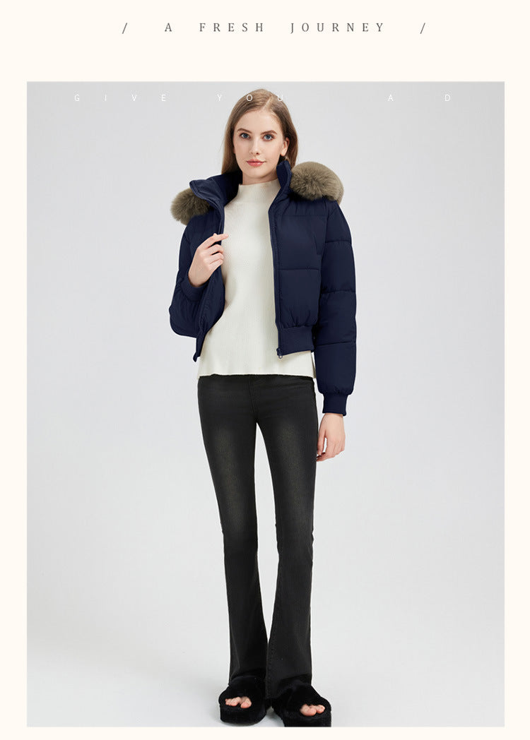 523  Women's Short Slim Winter Cotton-Padded Jacket Coat
