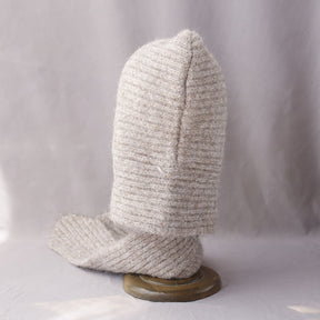 QD5-124  Fall Winter Thickened Faux Cashmere Hijab Cap