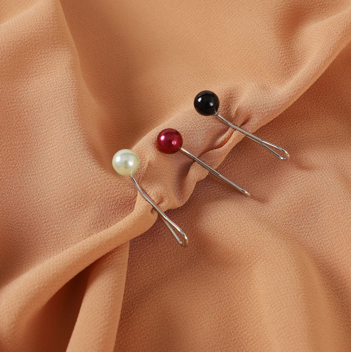 DGUXJ  Minimalist Multicolor Pearl Clip Fashion Accessory U-Shaped Pin