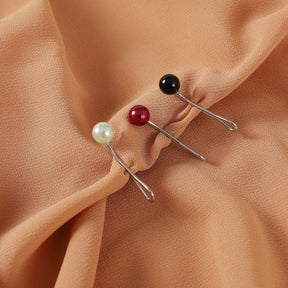 DGUXJ  Minimalist Multicolor Pearl Clip Fashion Accessory U-Shaped Pin