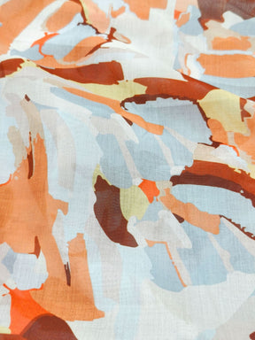 G1045 110*110cm  Quick-Dry Sun-Shading Voile Printed Square Scarf