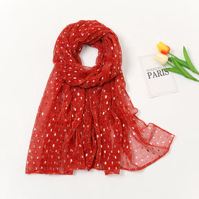 VS282 plain Slide filament sequin hijab scarf