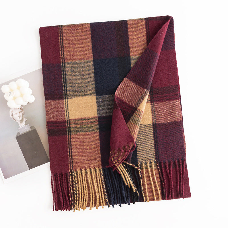 FH23-5438 lattice winter scarf