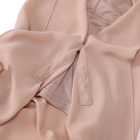 YZ316  Plain Silky Thick Chiffon Hijab with Built-in Magnetic Buckle and Matching Undercap