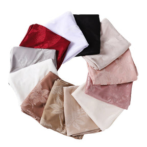 VS466 plain threaded cotton hijab