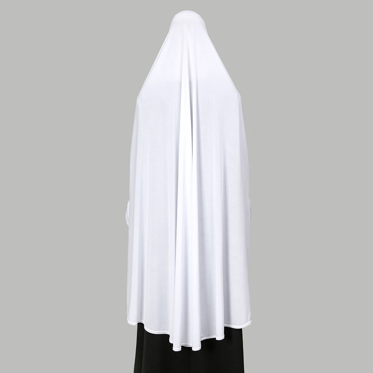 MSL096  Crystal Linen Double Layer Hijab - With Sleeves