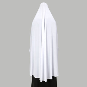 MSL096  Crystal Linen Double Layer Hijab - With Sleeves