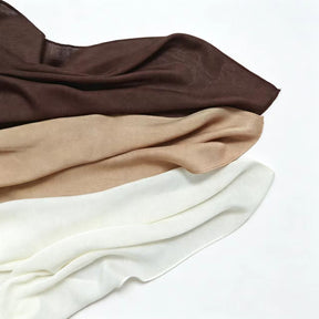 WJ002  30S Modal Breathable Plain Single Stitch Hijab