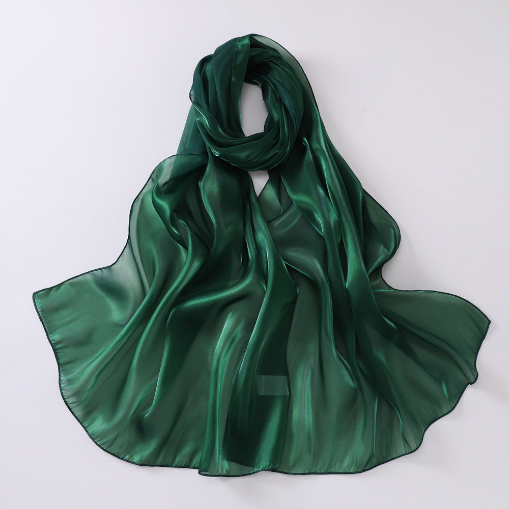 OGS01  Plain Glossy Organza Silky-Look Hijab