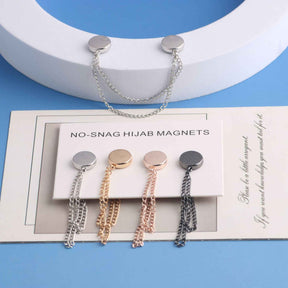 DJ002  Flat Round Strong Magnet + Chain Magnetic Clasp