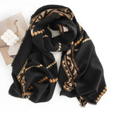 FH23-5099 printed winter scarf